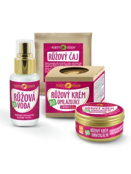 Set Cosmetico Rosa Biologico Purity Vision per Donna