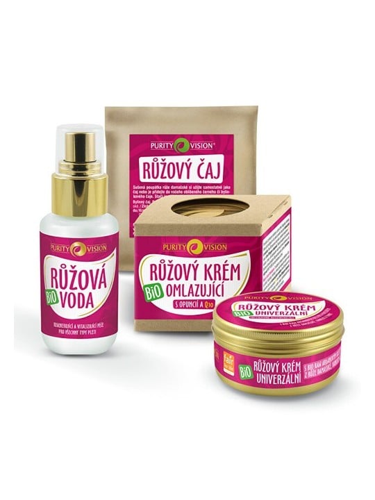 Set Cosmetico Rosa Biologico Purity Vision per Donna