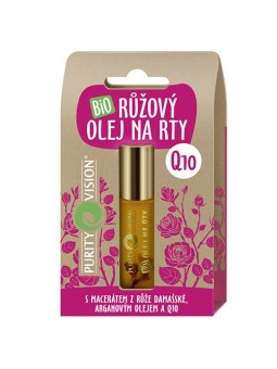 Olio per labbra alla rosa biologico Q10 donna 10ml