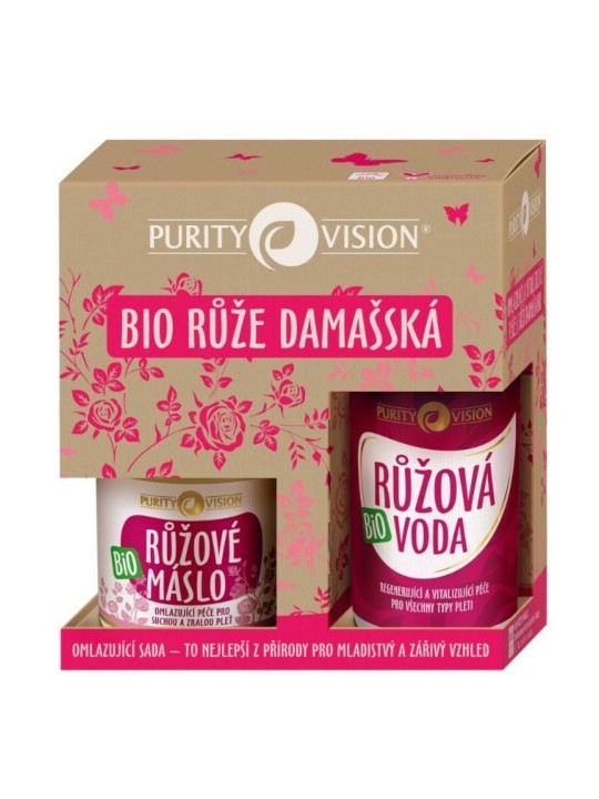 Rejuvenating set with damask rose