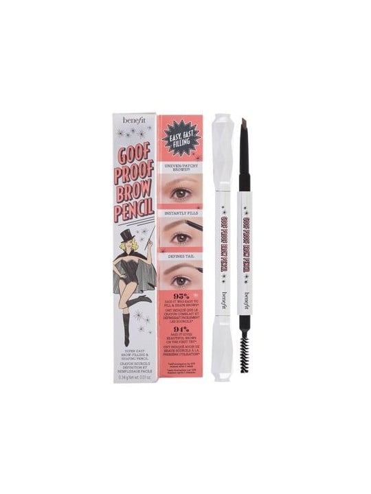 Benefit Goof Proof Brow Pencil donna 0,34g 06 Deep Numero 06 Deep-12 Hour Wear-Cool Soft Black