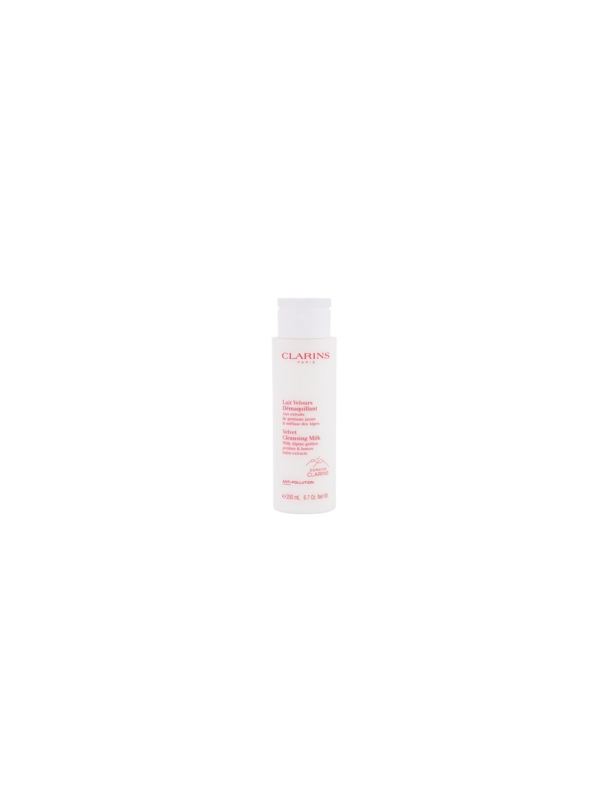 Clarins Velvet Cleansing Milk donna 200ml With Alpine Golden Gentian & Lemon Balm Extracts