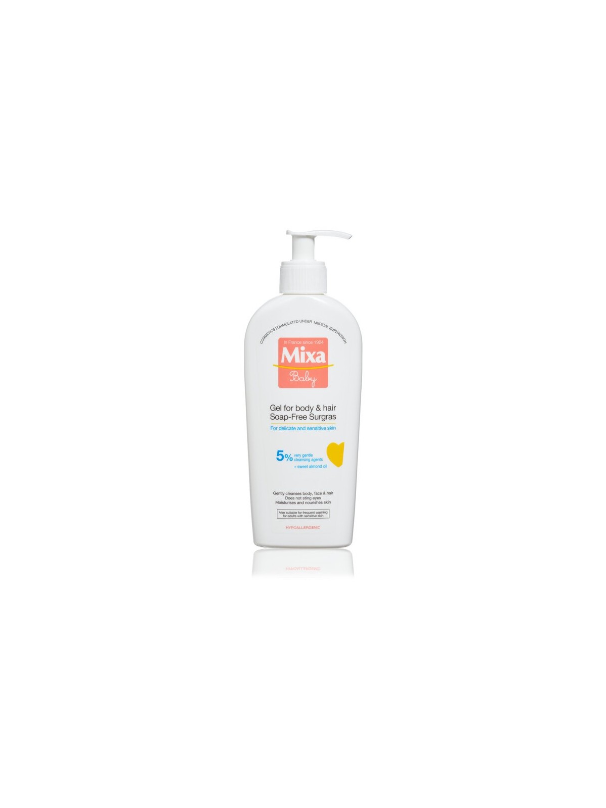 MIXA Baby Gel per Corpo Capelli Senza Sapone 400ml