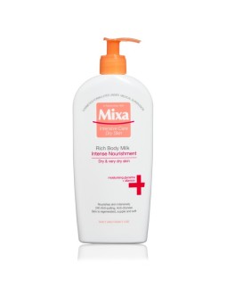 Mixa Rich Body Milk Lozione corpo nutriente intensiva per pelli secche donna 400ml