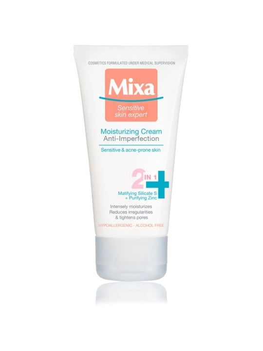 Crema idratante antiimperfezioni Mixa Sensitive Skin Expert donna 50ml