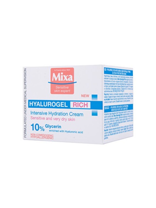 Mixa Intense Hydrating Day Cream Hyalurogel Rich Cream 50ml