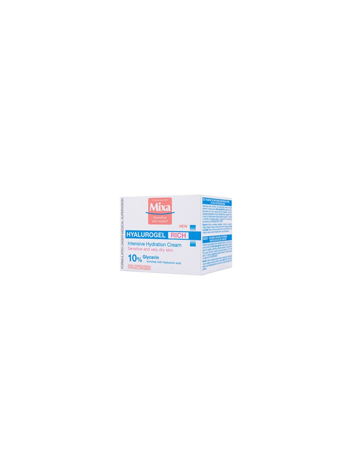 Mixa Intense Hydrating Day Cream Hyalurogel Rich Cream 50ml