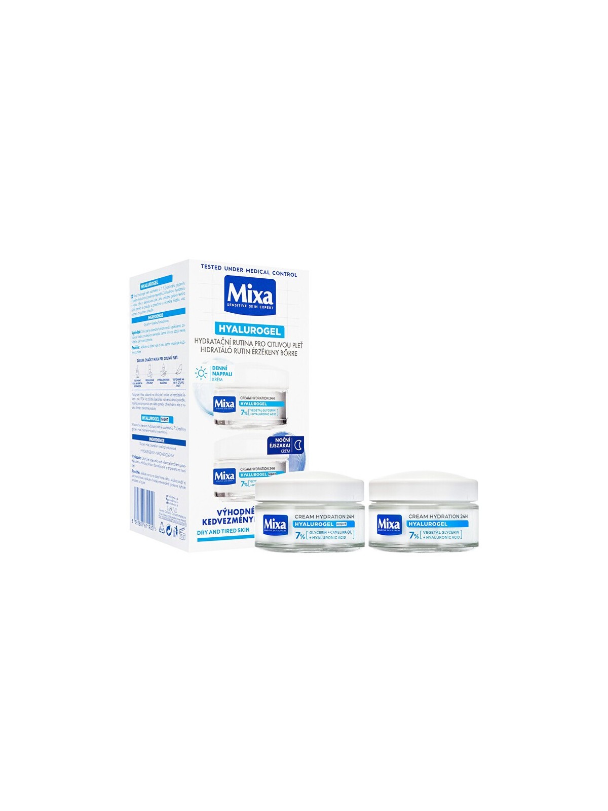 Set regalo idratante Mixa Hyalurogel Duo donna