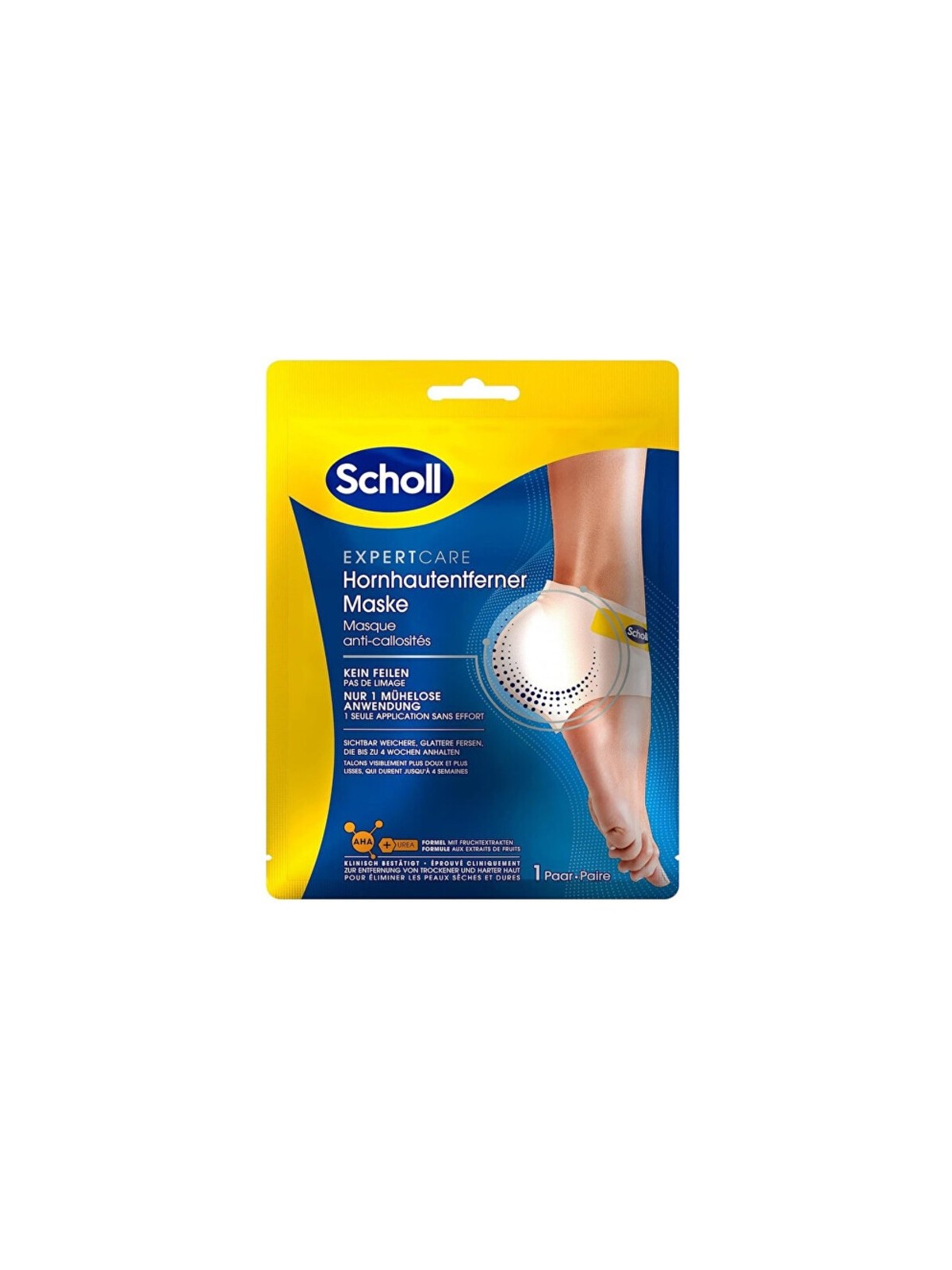 Scholl Expert Care Exfoliating Heel Peel Mask 1 paio Maschera peeling per talloni unisex