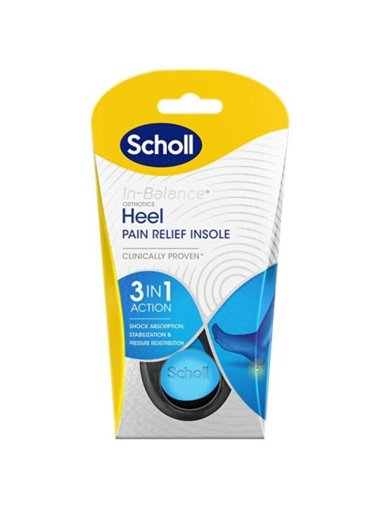 Scholl Solette ortopediche In-Balance Heel, solette antidolorifiche, 1 paio - Variante: piccola unisex Scholl www.essenzetotalst