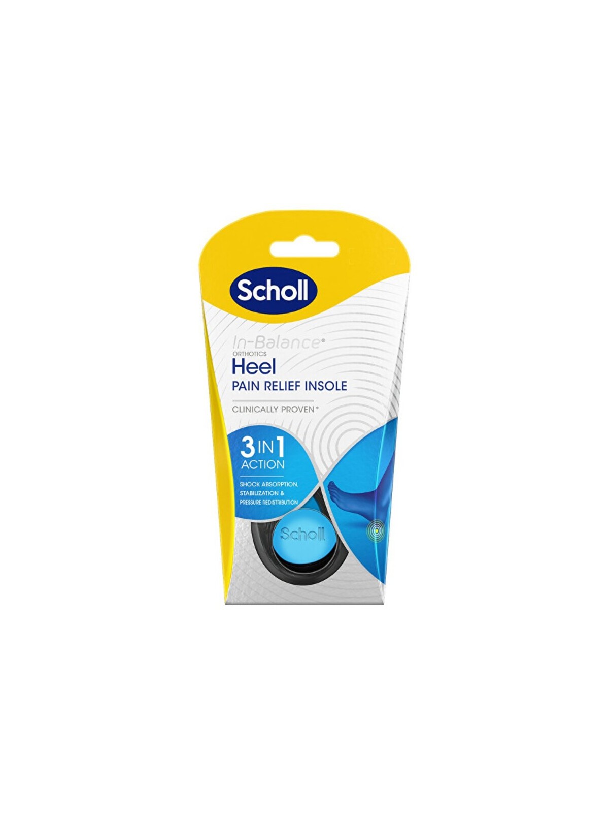 Scholl Solette ortopediche In-Balance Heel, solette antidolorifiche, 1 paio - Variante: piccola unisex Scholl www.essenzetotalst