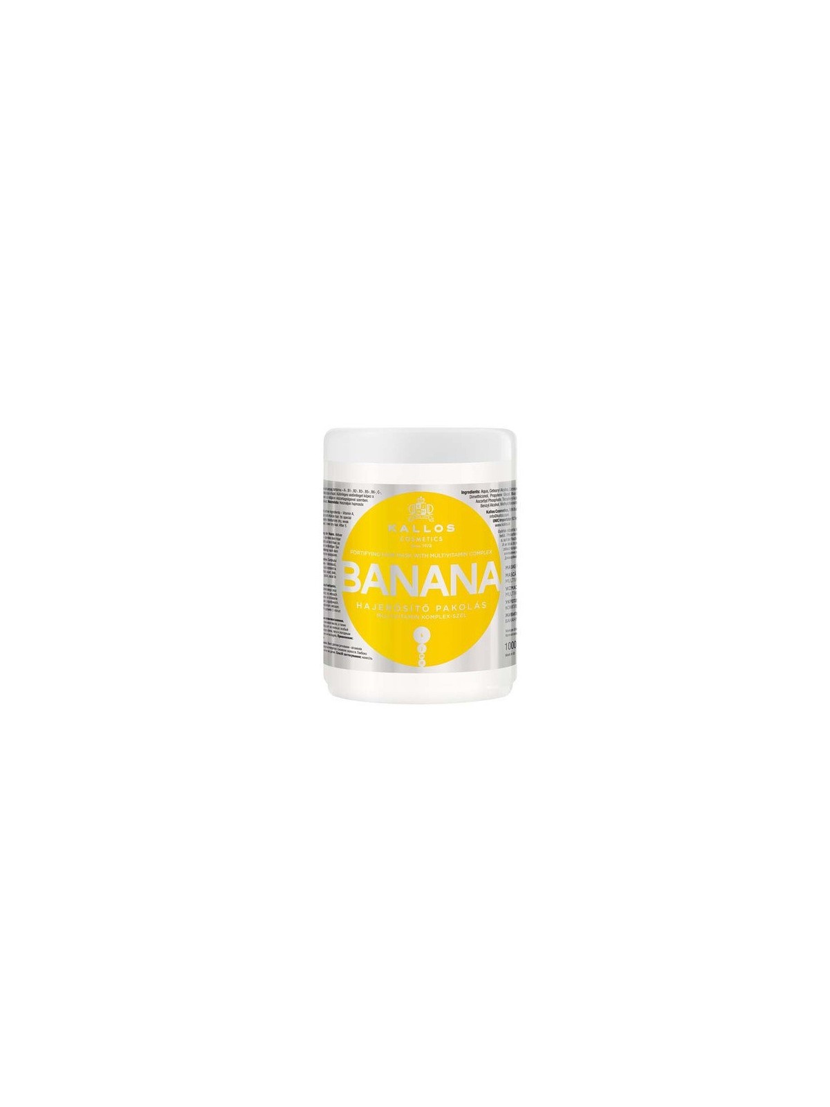 Kallos Maschera Capelli Fortificante Banana 1000ml