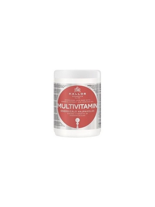 Maschera capelli multivitaminica con estratto di Ginseng e avocado 1000ml