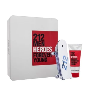 Carolina Herrera 212 Men Heroes Gift Set 90ml EDT  100ml Shower Gel
