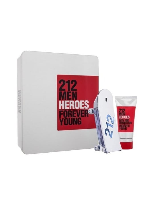 Carolina Herrera 212 Men Heroes Gift Set 90ml EDT  100ml Shower Gel