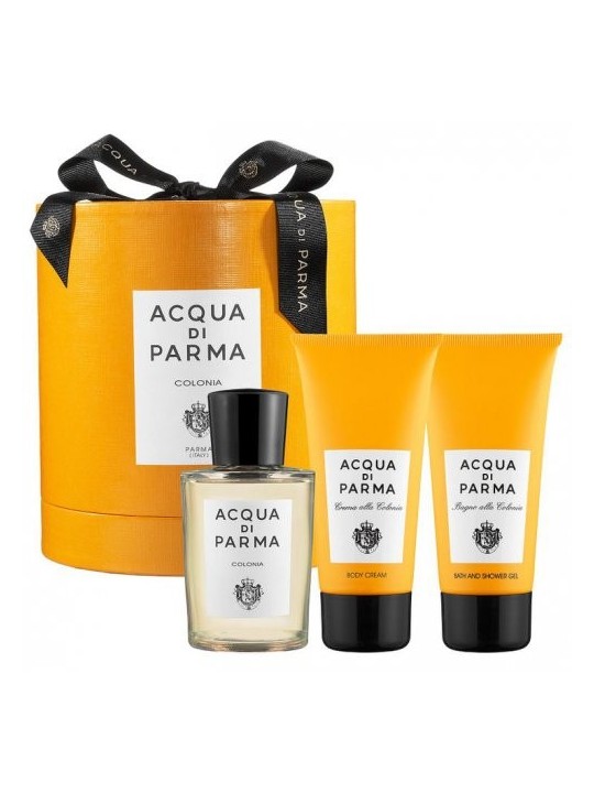 Acqua di Parma Colonia Gift Set eau de cologne 100 ml, shower gel Colonia 75 ml and body cream Colonia 75 ml unisex 100ml Acqua 