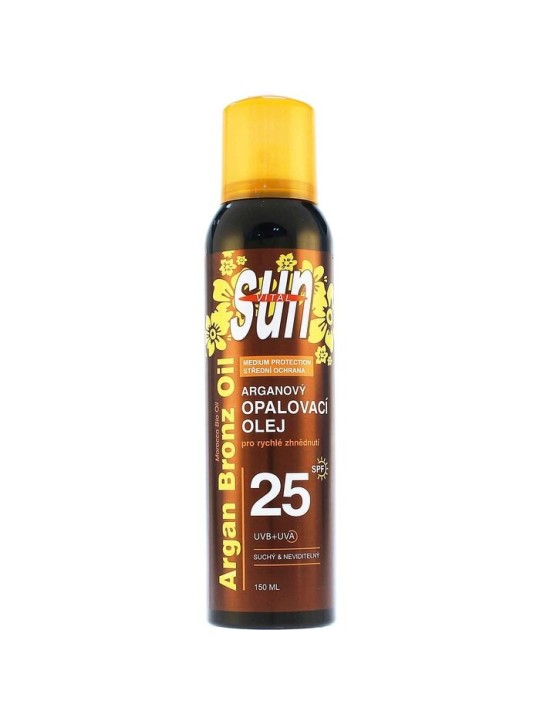 Olio solare bio SPF 25 con olio di argan
