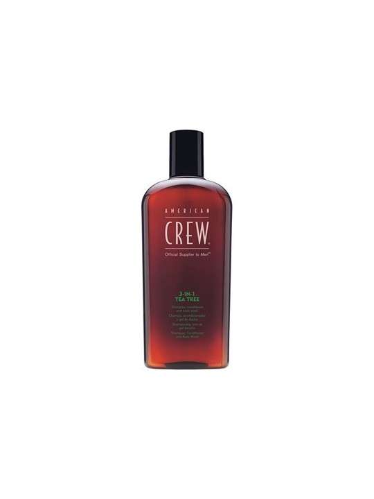 Shampoo American Crew con tea tree 3in1 uomo 250ml