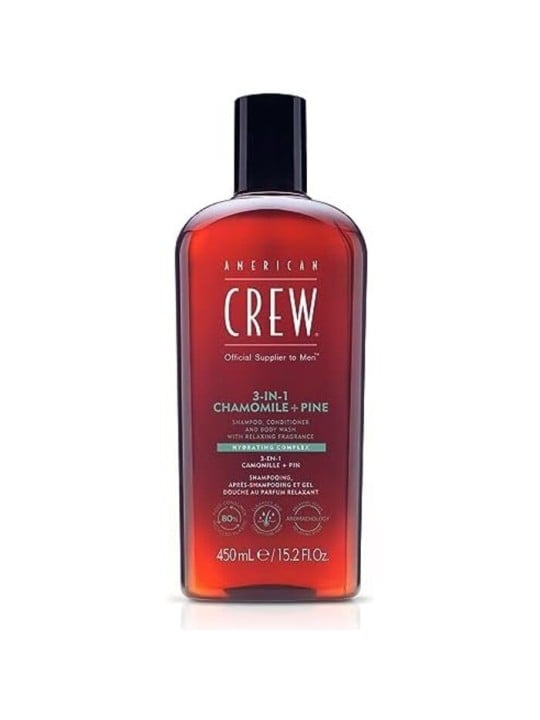 Shampoo American Crew 3 in 1 Camomilla Pino donna 250ml