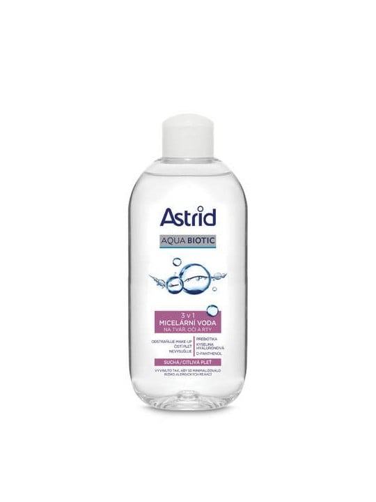 Acqua micellare 3 in 1 per viso occhi e labbra per pelli secche e sensibili Aqua Biotic donna 400ml