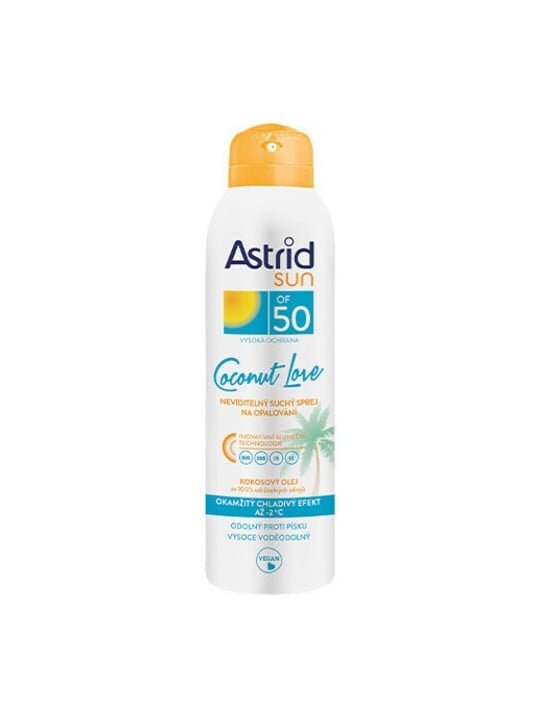 Astrid Coconut Love Spray OF 50 Spray solare secco invisibile donna 150ml