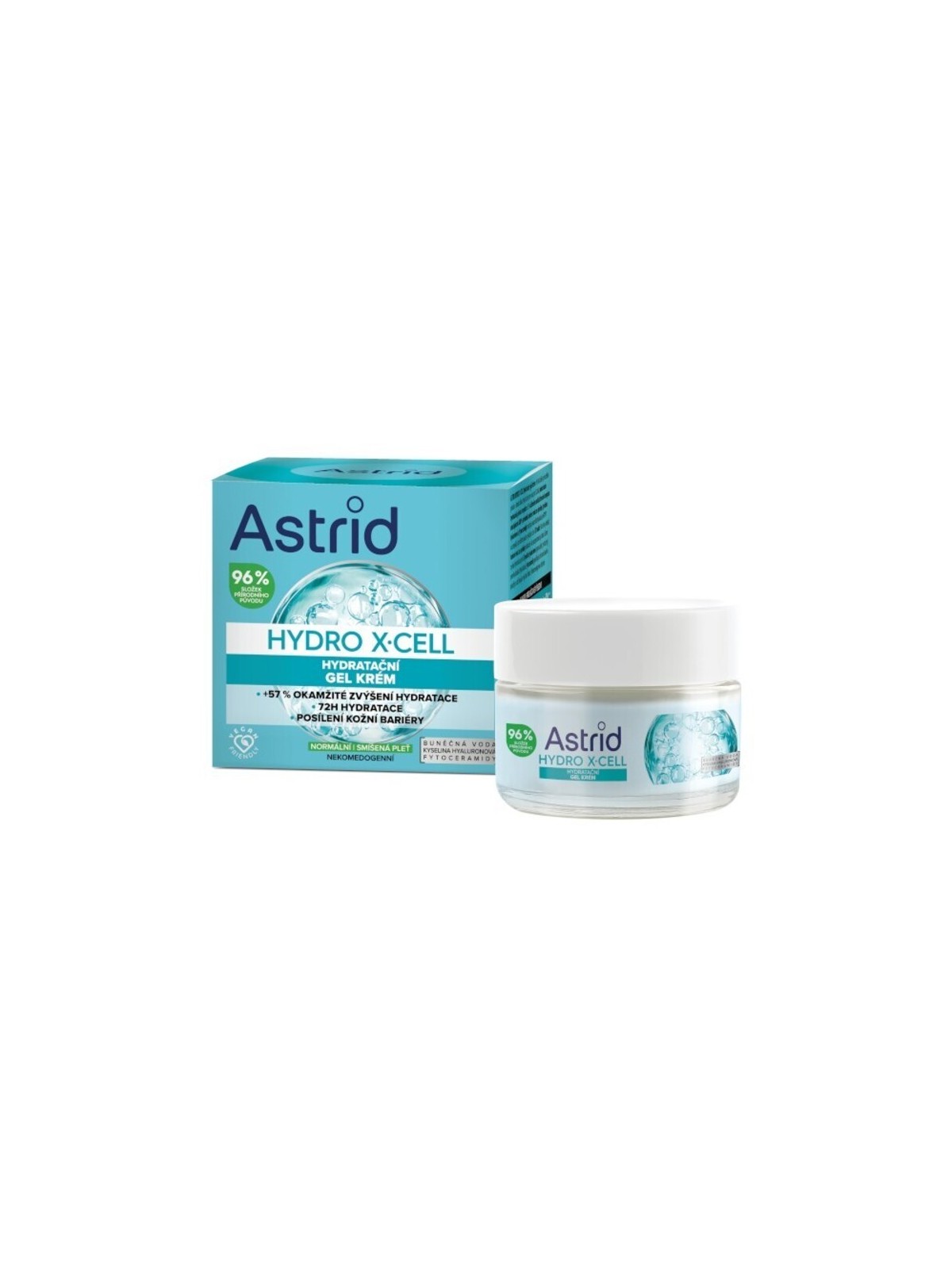 Astrid Hydro XCell Crema gel idratante per pelli da normali a miste donna 50ml