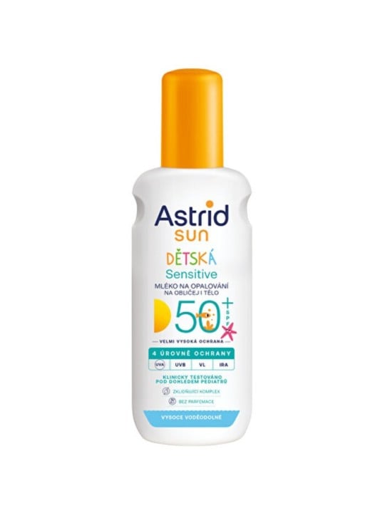 Astrid Spray solare sensibile per bambini SPF 50 donna 150ml