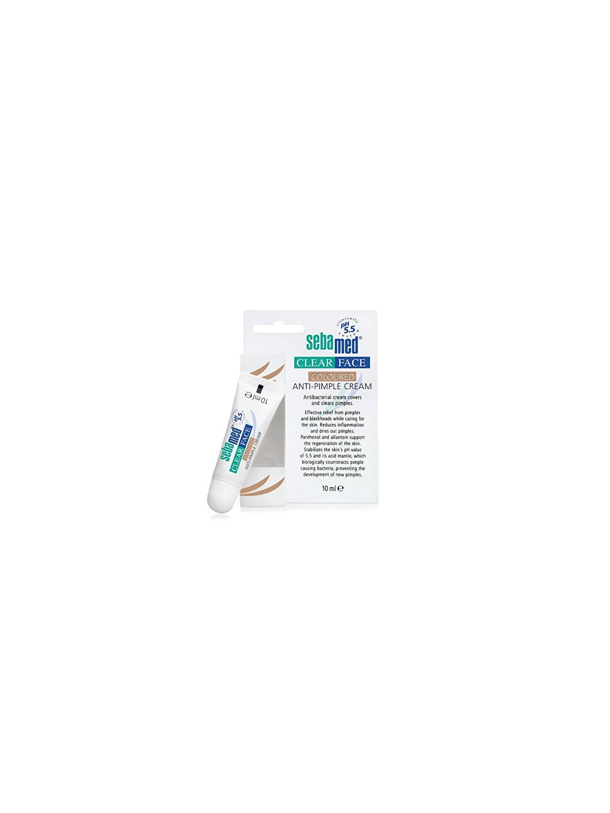Crema antibrufoli colorata Clear Face 10ml