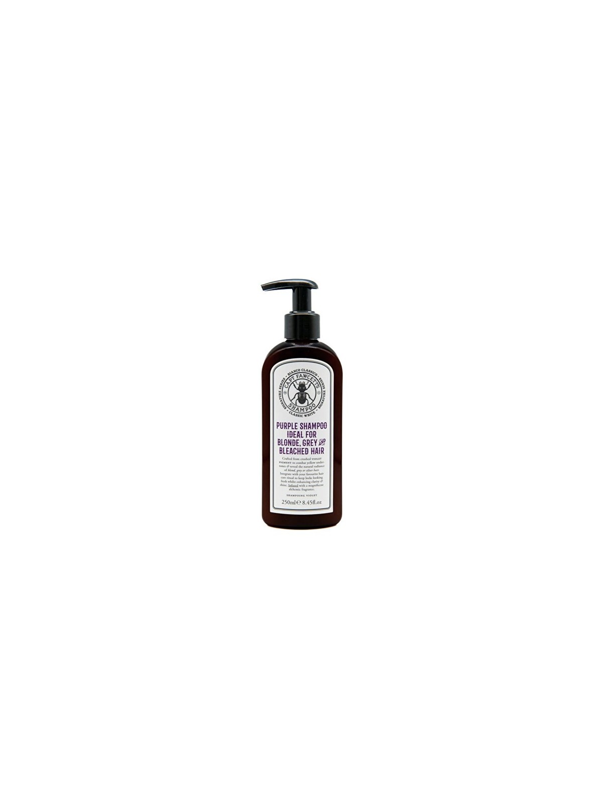Captain Fawcett Shampoo colorante per capelli grigi e bianchi Shampoo Viola 250ml uomo