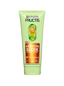 Garnier Shampoo per capelli secchi e crespi Fructis Keratin Sleek Shampoo 200ml donna