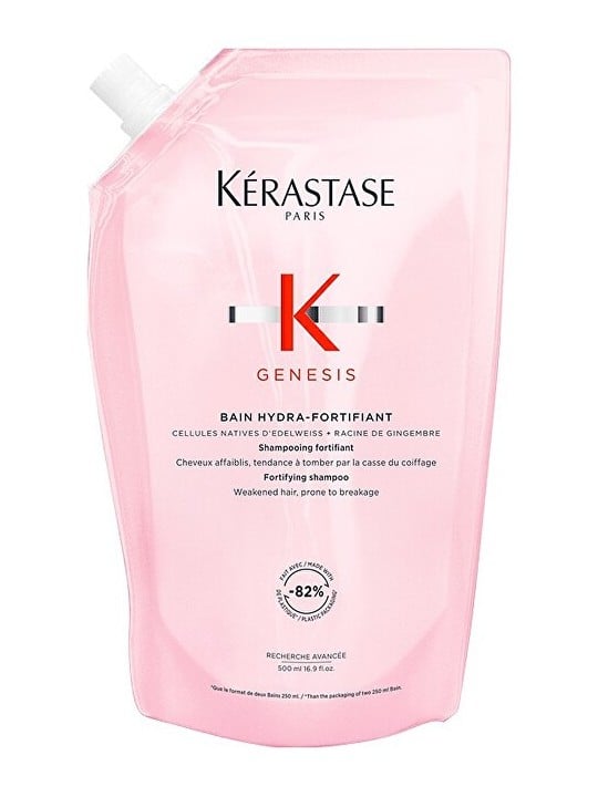 Kérastase Genesis Bain Hydra-Fortifiant Shampoo Fortificante Anticaduta Ricarica 500ml donna