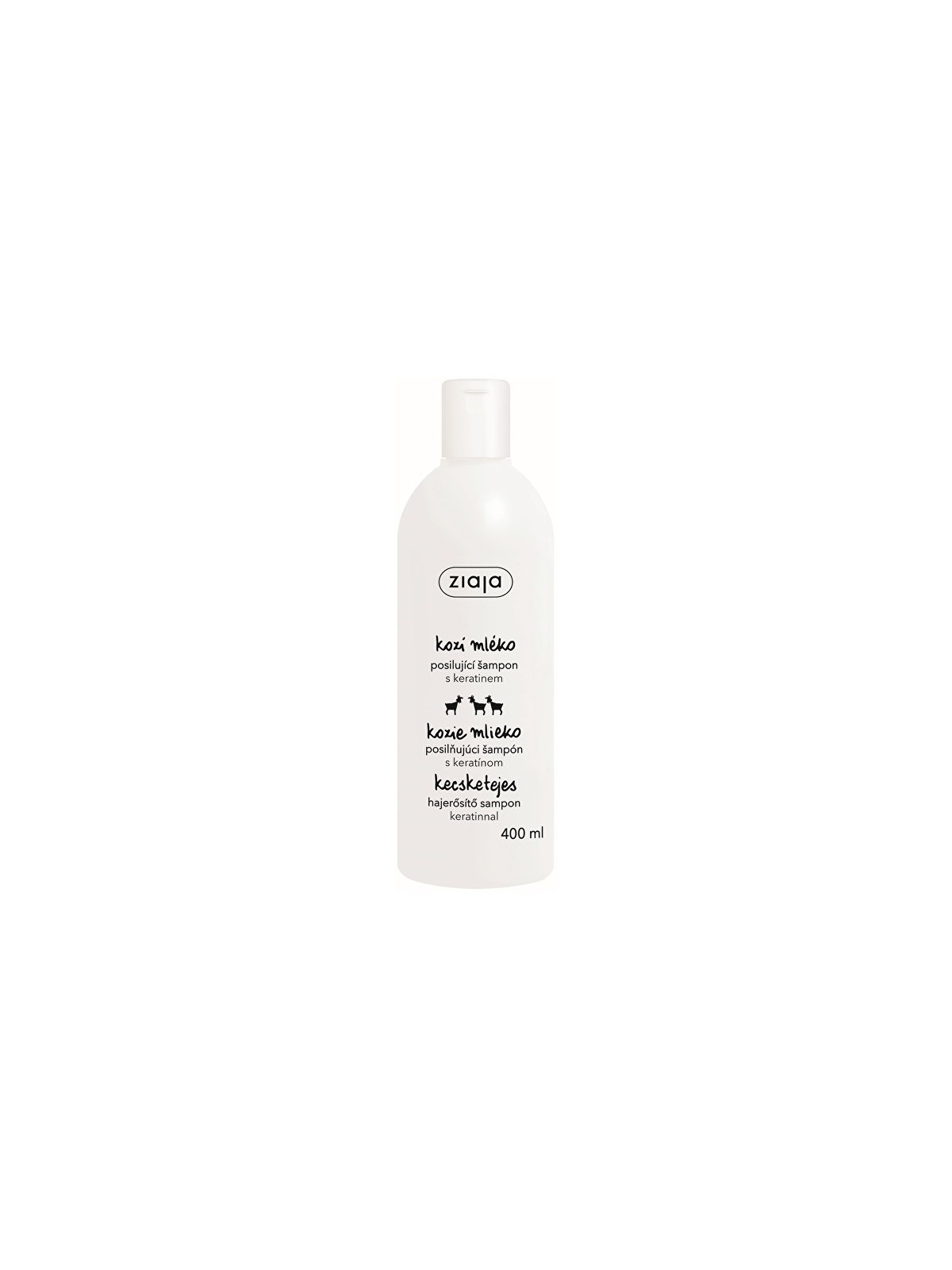 Ziaja Shampoo per capelli secchi e opachi alla cheratina Latte di Capra 400ml donna
