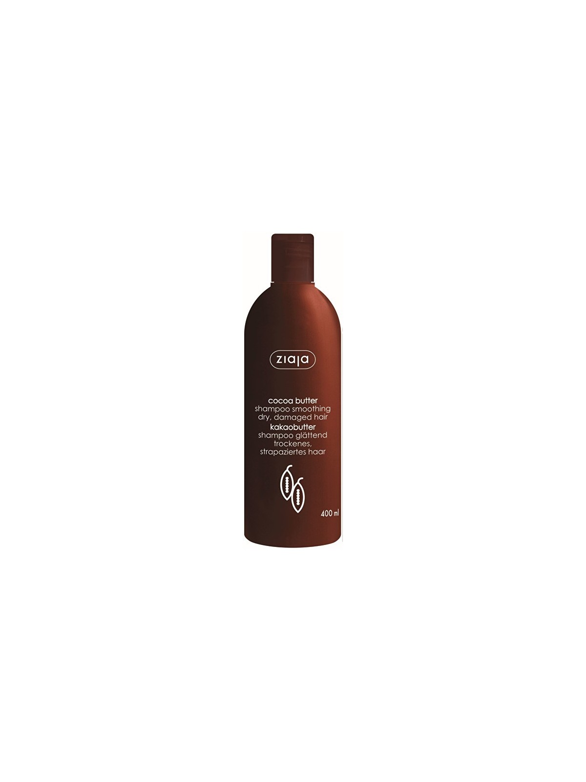 Ziaja Shampoo Lisciante per Capelli Secchi e Sfibrati Burro di Cacao 400ml donna