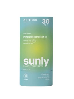 Attitude Stick protettivo minerale per il corpo senza profumo SPF 30 Sunly Mineral Sunscreen Stick 60 g unisex
