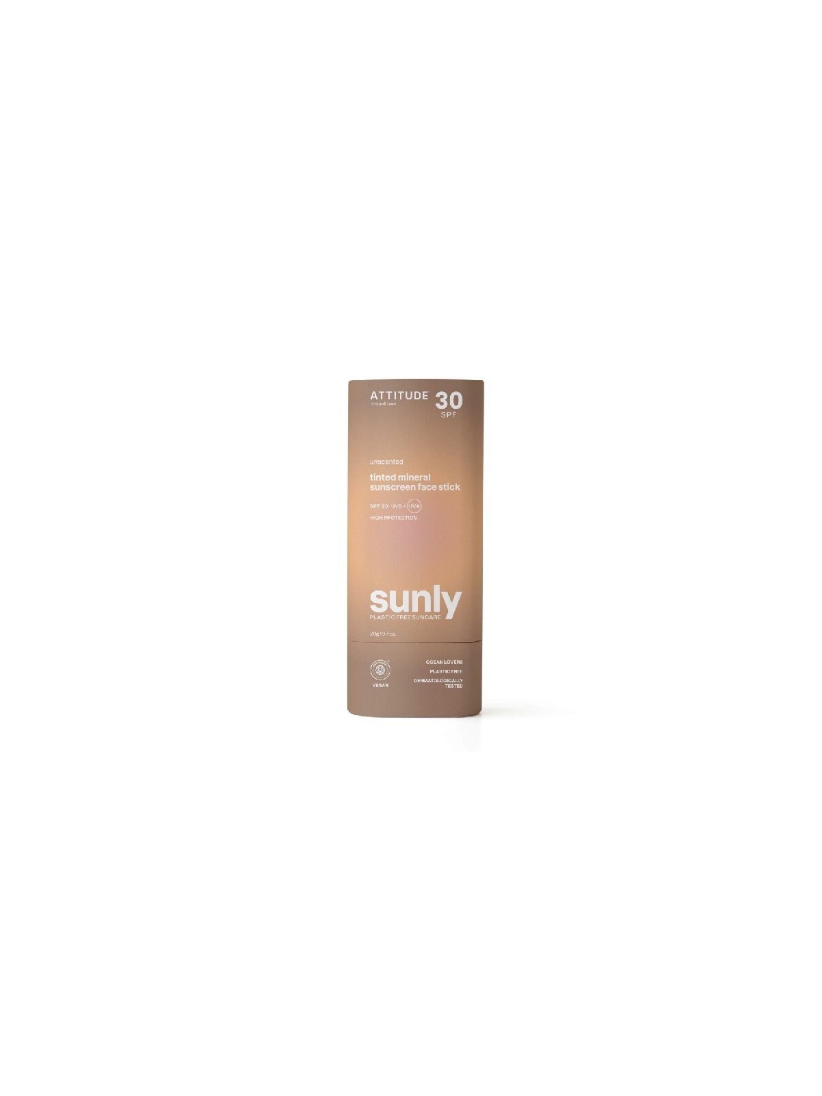Attitude Stick solare minerale colorato per il viso SPF 30 20 g donna
