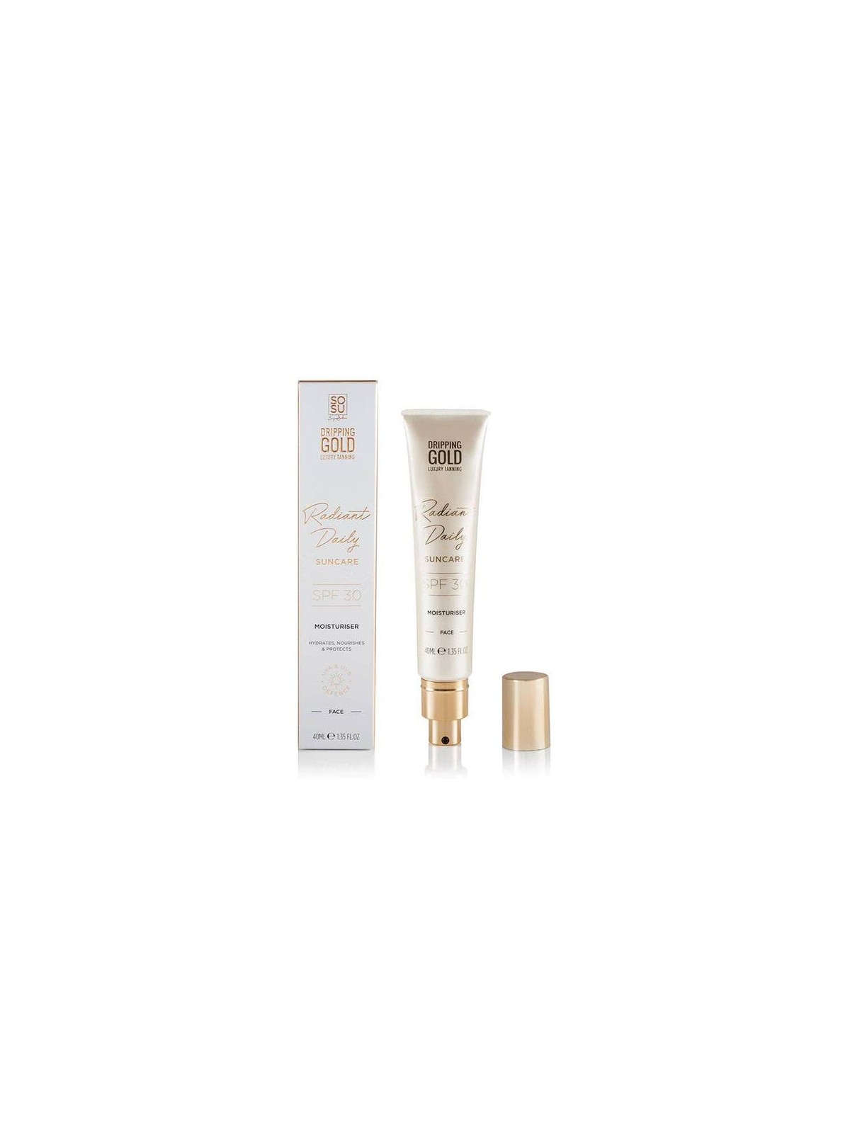Dripping Gold Protezione solare viso Dripping Gold Radiant Daily SPF 30 Moisturizer 40ml donna