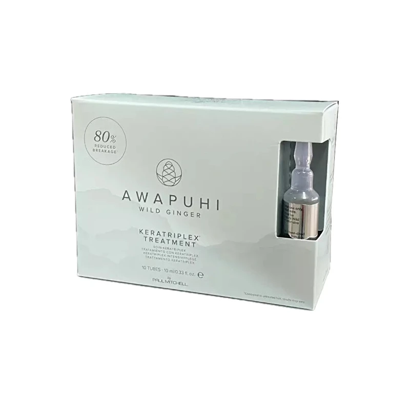 Paul Mitchell Trattamento alla cheratina per capelli danneggiati Awapuhi Wild Ginger Keratriplex Treatment 10 x 10ml donna