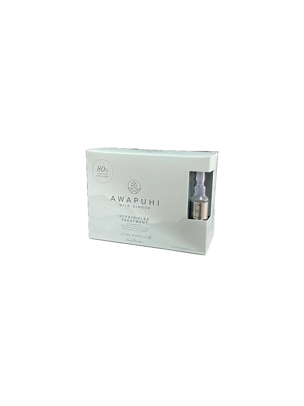 Paul Mitchell Trattamento alla cheratina per capelli danneggiati Awapuhi Wild Ginger Keratriplex Treatment 10 x 10ml donna