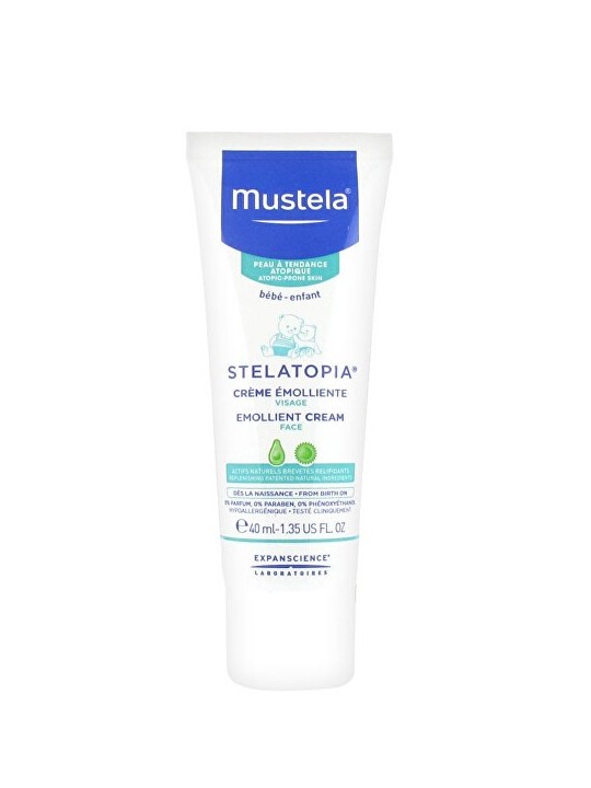 Crema viso per bambini per pelle estremamente secca e atopica Stelatopia Crema Viso Emolliente 40ml Code: kMUS032