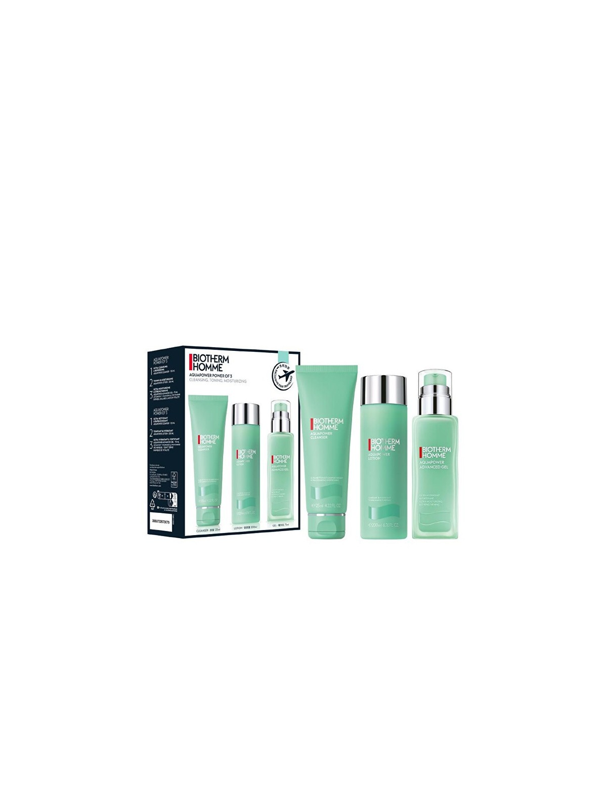Biotherm Set regalo trio idratante Aquapower uomo