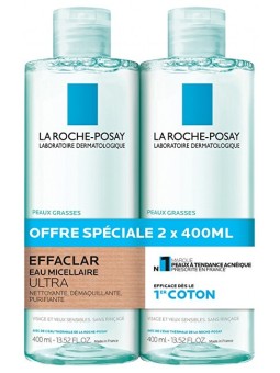 La Roche Posay Set di Acqua Micellare Purificante Effaclar 2 x 400ml donna