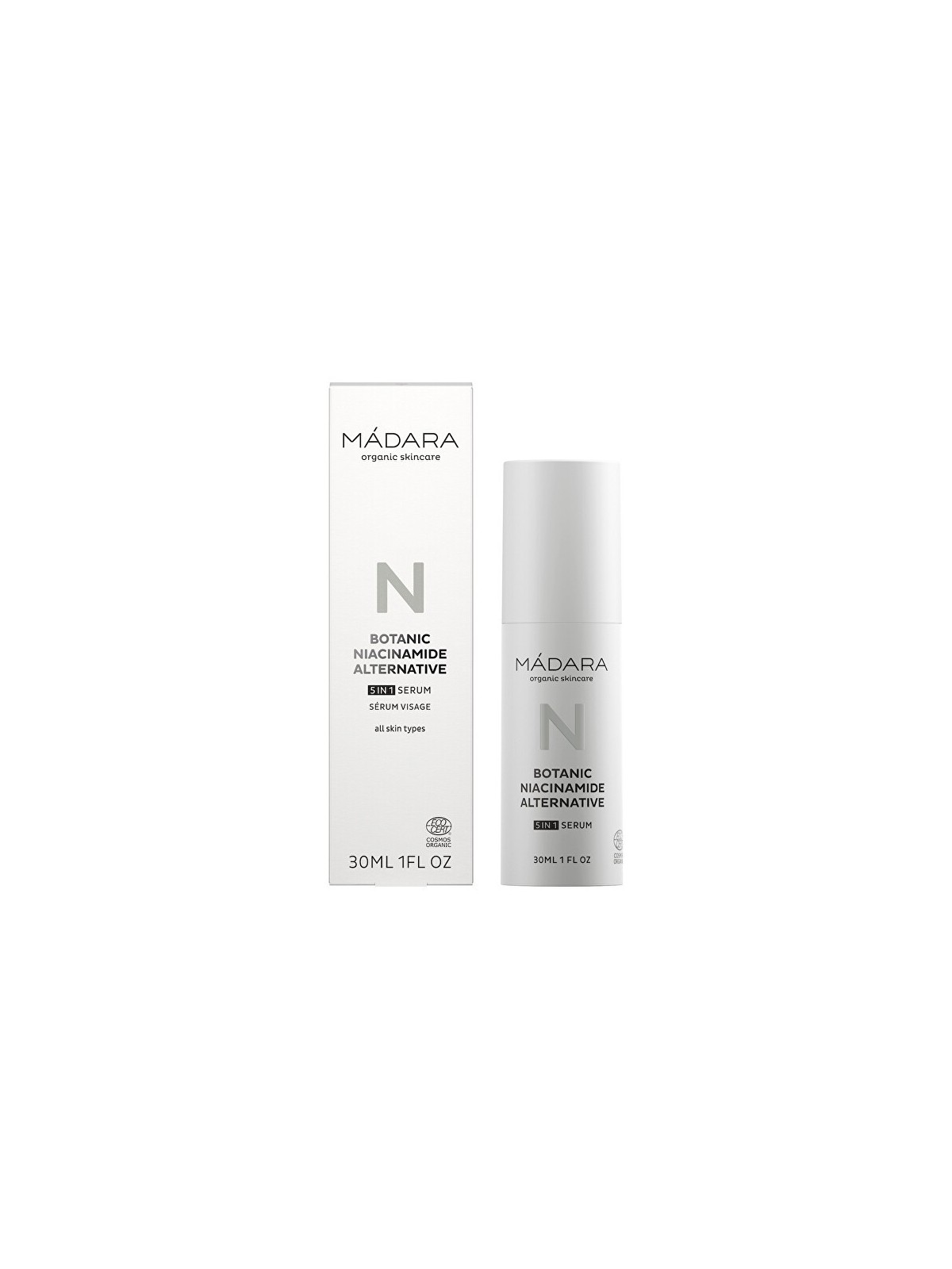 MÁDARA Siero per la pelle contro le imperfezioni 5 in 1 Botanic Niacinamide Serum 30ml donna