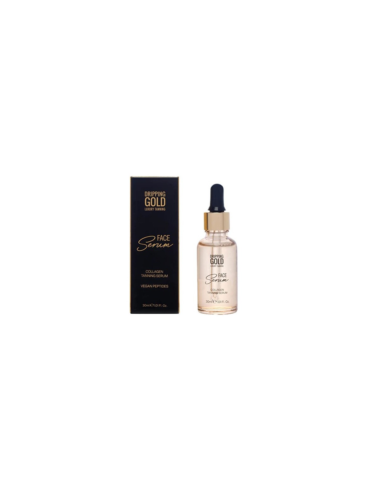 Dripping Gold Siero autoabbronzante al collagene Siero viso abbronzante al collagene 30ml donna