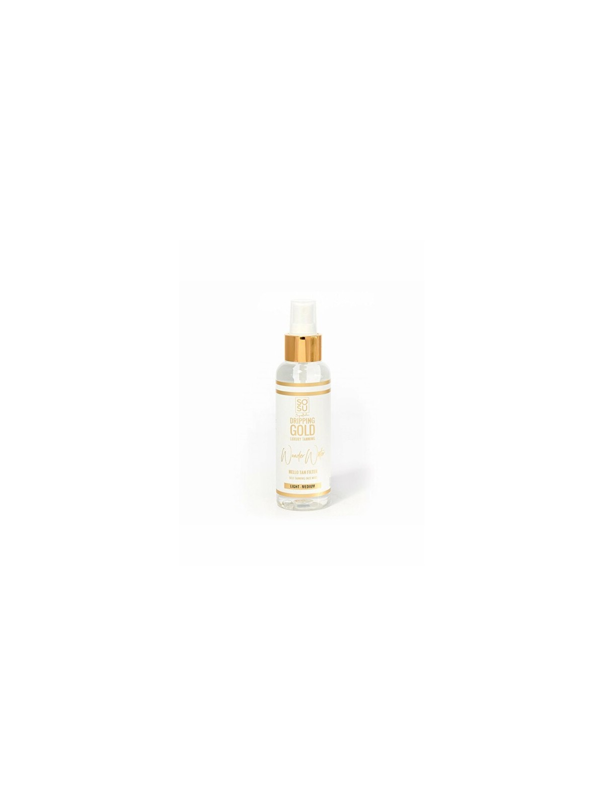 Dripping Gold Spray autoabbronzante per il viso Dripping Gold Wonder Water Light/Medium 100ml donna