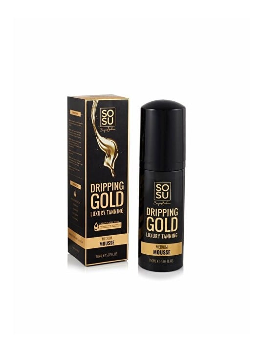 Dripping Gold Schiuma autoabbronzante Medium Dripping Gold Luxury Mousse 150ml donna