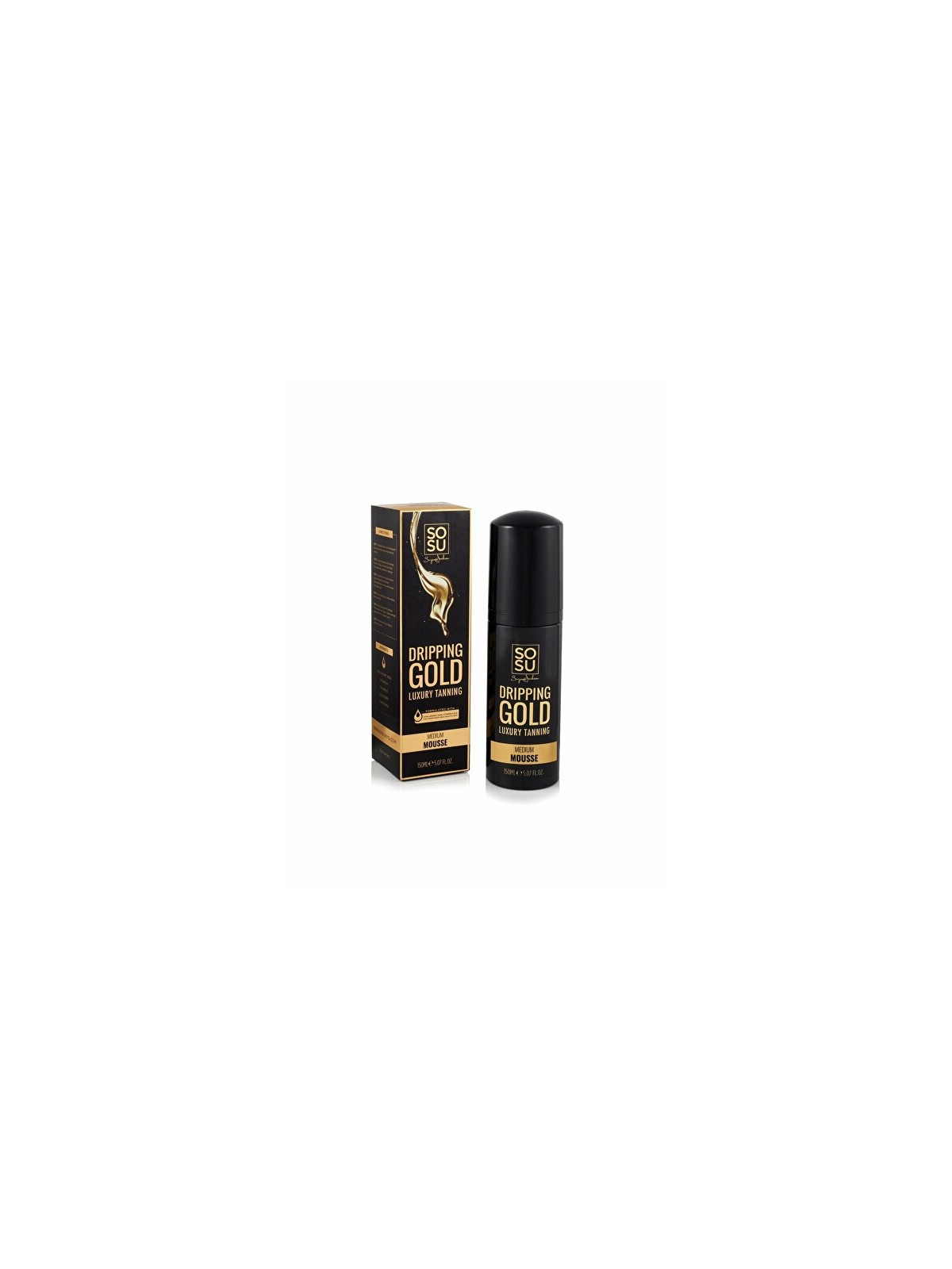 Dripping Gold Schiuma autoabbronzante Medium Dripping Gold Luxury Mousse 150ml donna