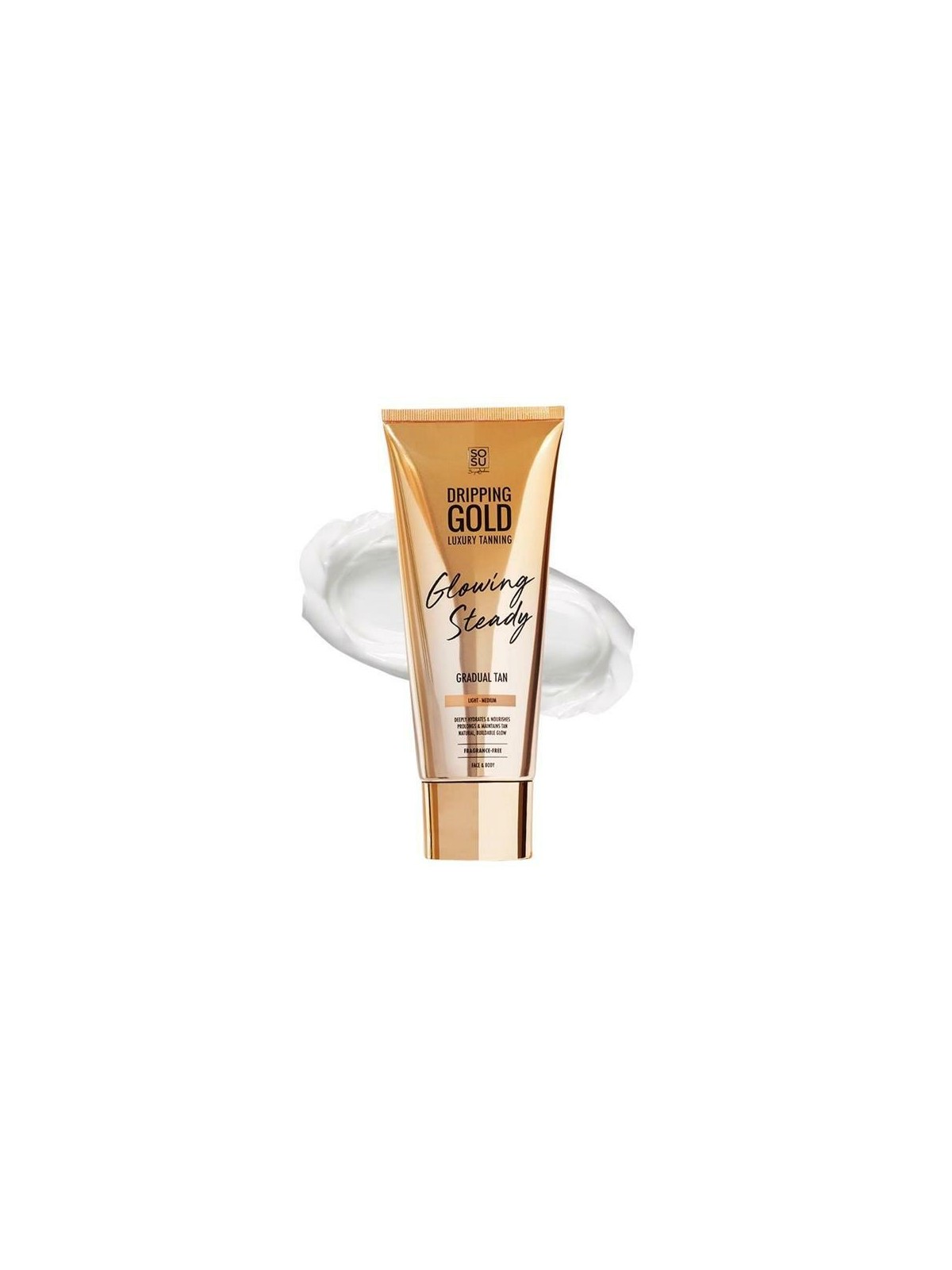 Dripping Gold Crema autoabbronzante Light/Medium Dripping Gold Glowing Steady Gradual Tan 200ml donna