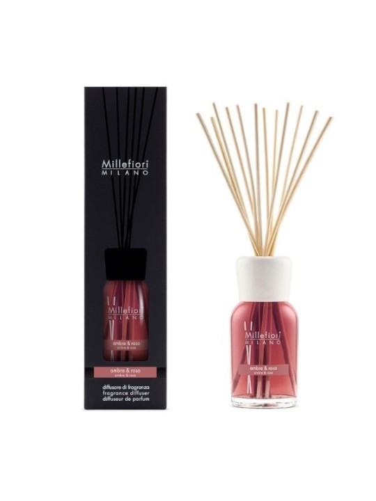 Millefiori Milano Diffusore di aromi Ambra & Rosa - Volume: 500ml unisex