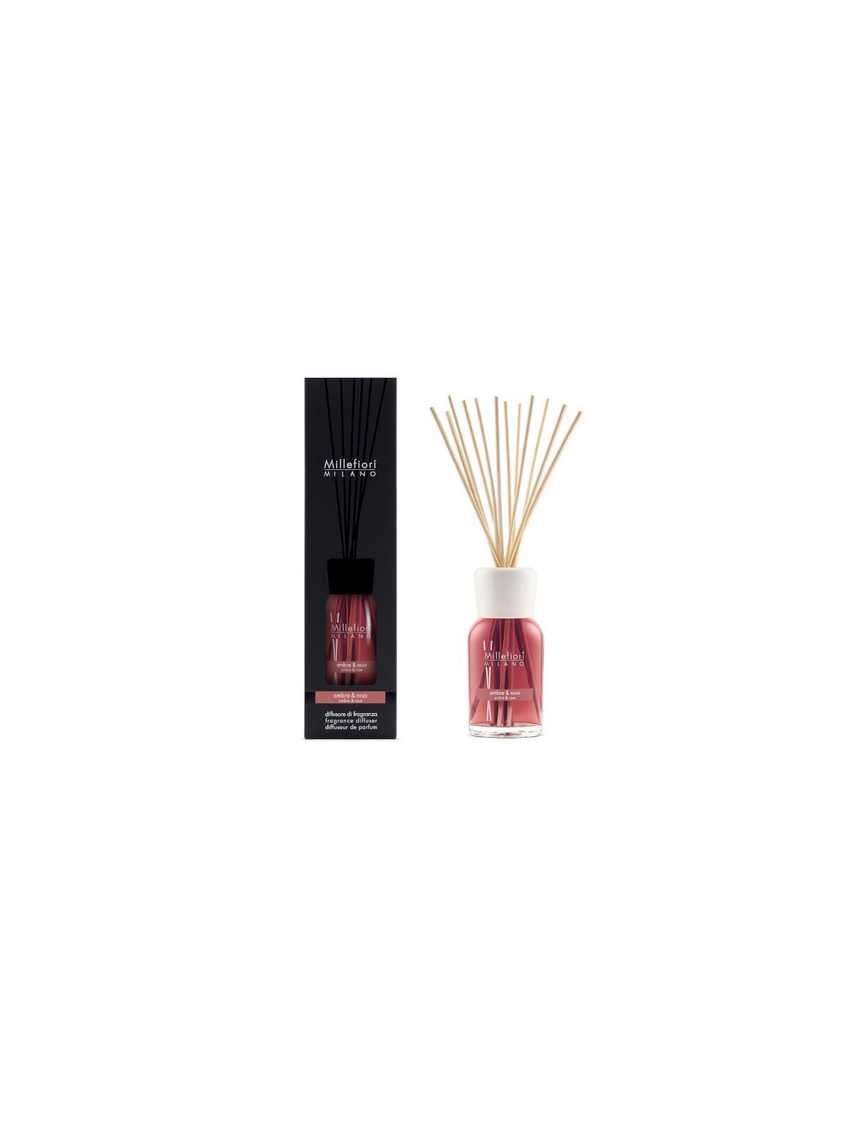 Millefiori Milano Diffusore di aromi Ambra & Rosa - Volume: 500ml unisex
