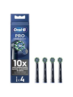 Oral B Testine di ricambio Cross Action Black EB50, 4 pezzi. unisex